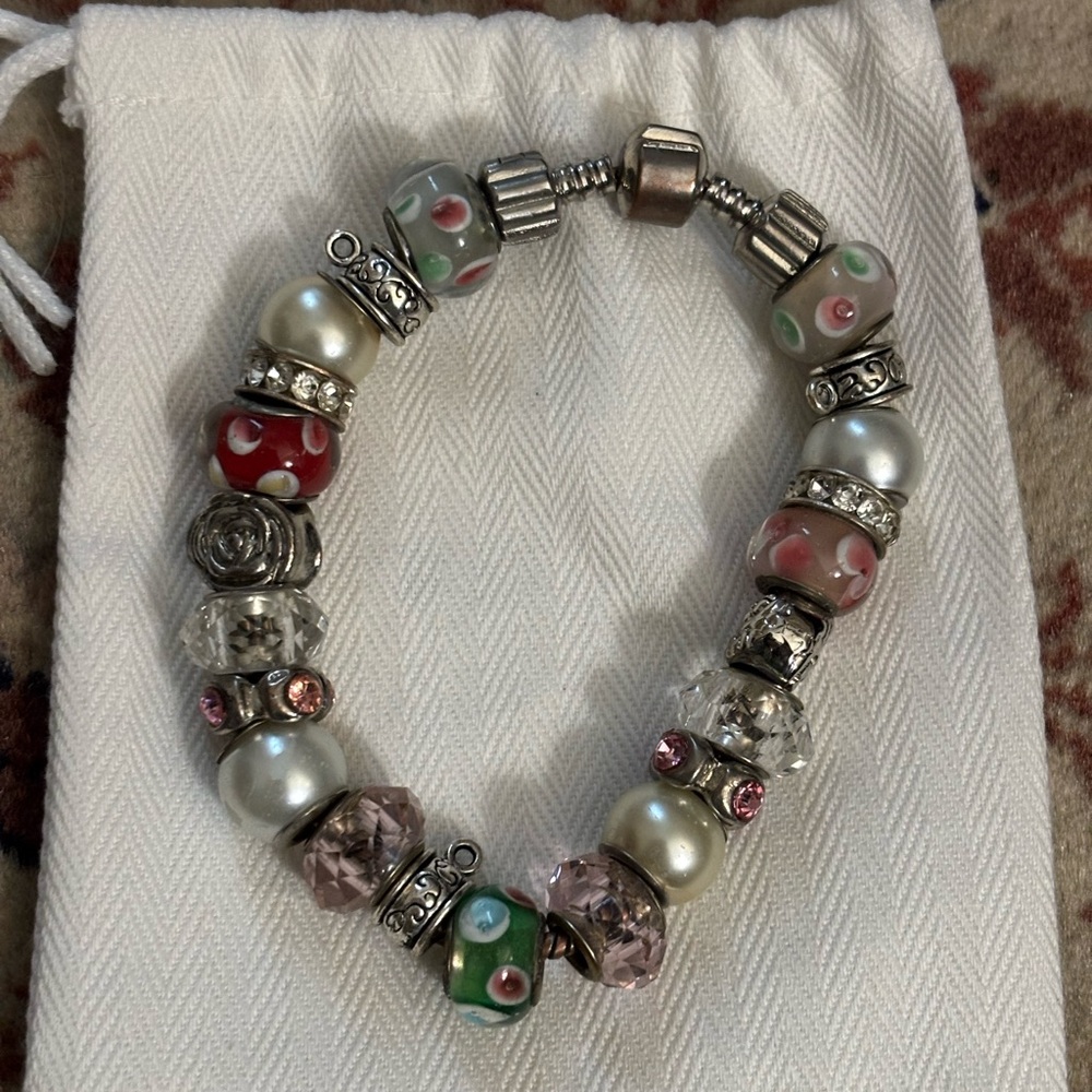 Vintage Multicoloured Charm Bracelet